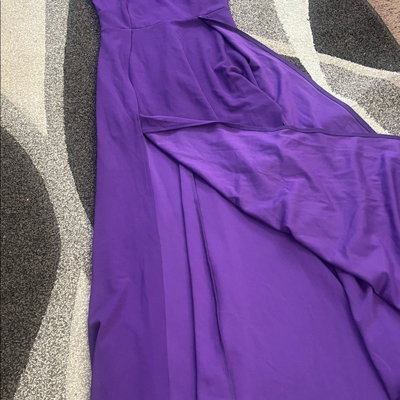 Purple Formal Maxi Dress w/ Slit - Picture 2 of 10